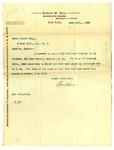 Letter from Richard M. Hunt to Ogden Goelet