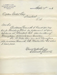 Letter from C. Everett Clark to Ogden Goelet by C. Everett Clark