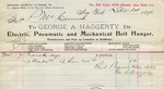 Receipt from George A. Haggerty to P. McCormick by George A. Haggerty