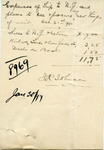 Receipt from John R. Johnson by John R. Johnson