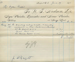 Invoice from N.T. Hodson to Ogden Goelet, May 24 to 29, $13.52 by N. T. Hodson