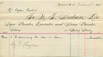Invoice from N.T. Hodson to Ogden Goelet, May 7 by N. T. Hodson