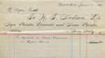 Invoice from N.T. Hodson to Ogden Goelet by N. T. Hodson