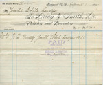 Receipt from Dring & Smith to Ogden Goelet re: White Ladye by Dring & Smith