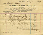 Receipt from Burke & McDermott to Ogden Goelet by Burke & McDermott