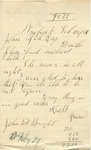 Letter from John D. Wright to John Yale