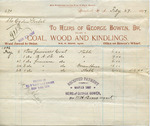 Receipt from Heirs of George Bowen to Ogden Goelet