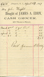 Receipt from James A. Eddy to John Wright