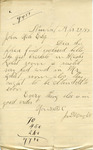 Letter from John D. Wright to John Yale by John D. Wright