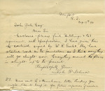 Letter from John R. Johnson to John Yale by John R. Johnson