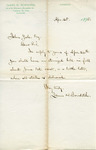 Letter from James H. Bowditch to John Yale by James H. Bowditch