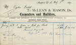 Receipt from McLean & Mason to Ogden Goelet by McLean & Mason