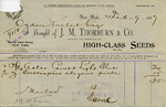 Receipt from J. M. Thorburn & Co. to Ogden Goelet by J. M. Thorburn