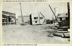 Wreckage on the Main Road at Island Park, Portsmouth, R.I. the Great New England Huricane of 1938 by Tichnor Bros. Inc.